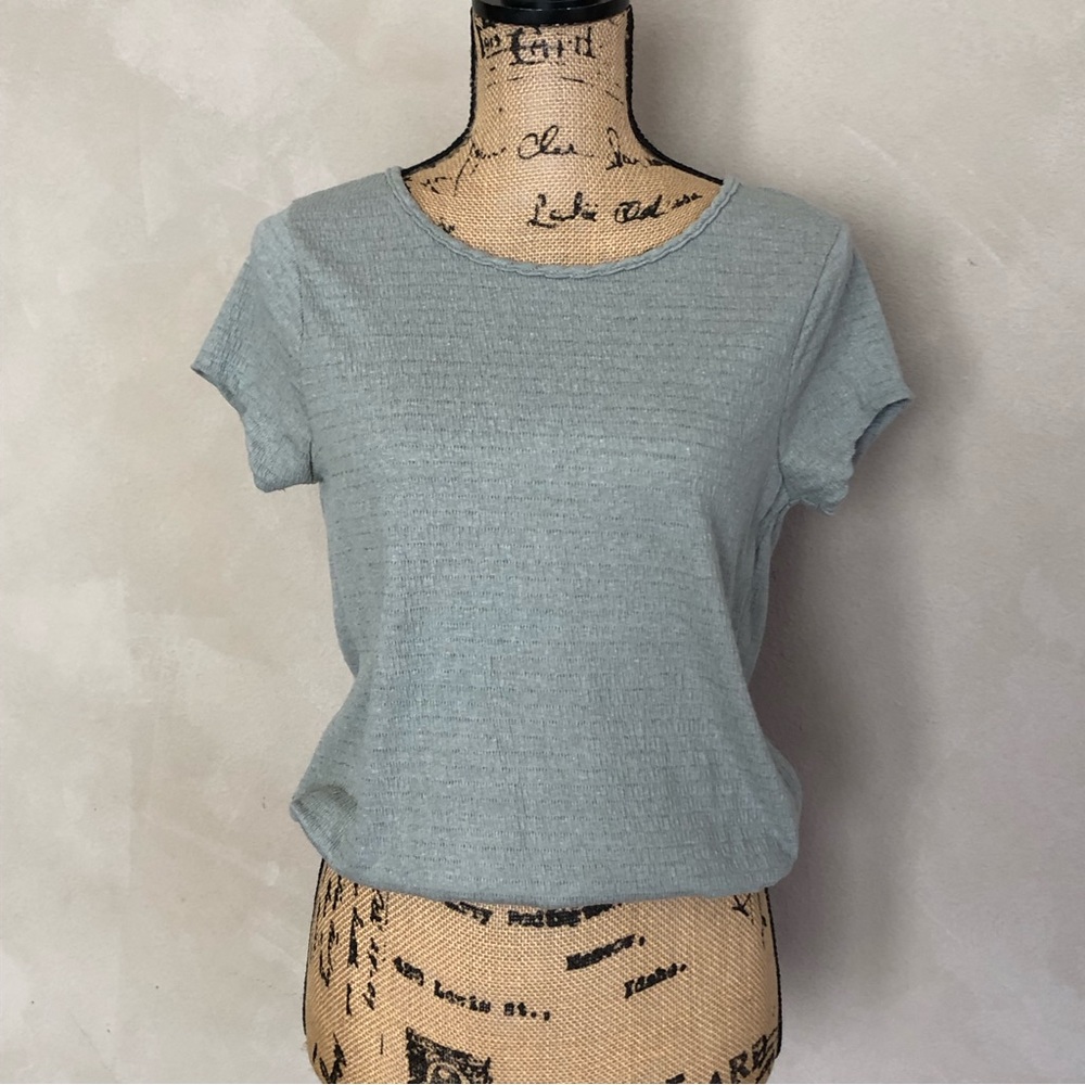 Willow & Root open back short sleeve top